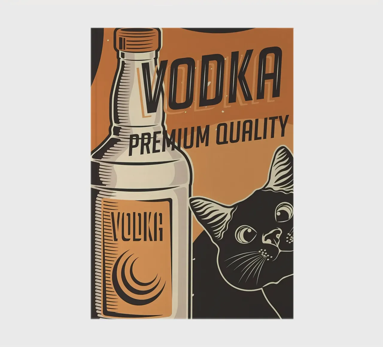 Vodka Cat notebook by Monique A Hooper