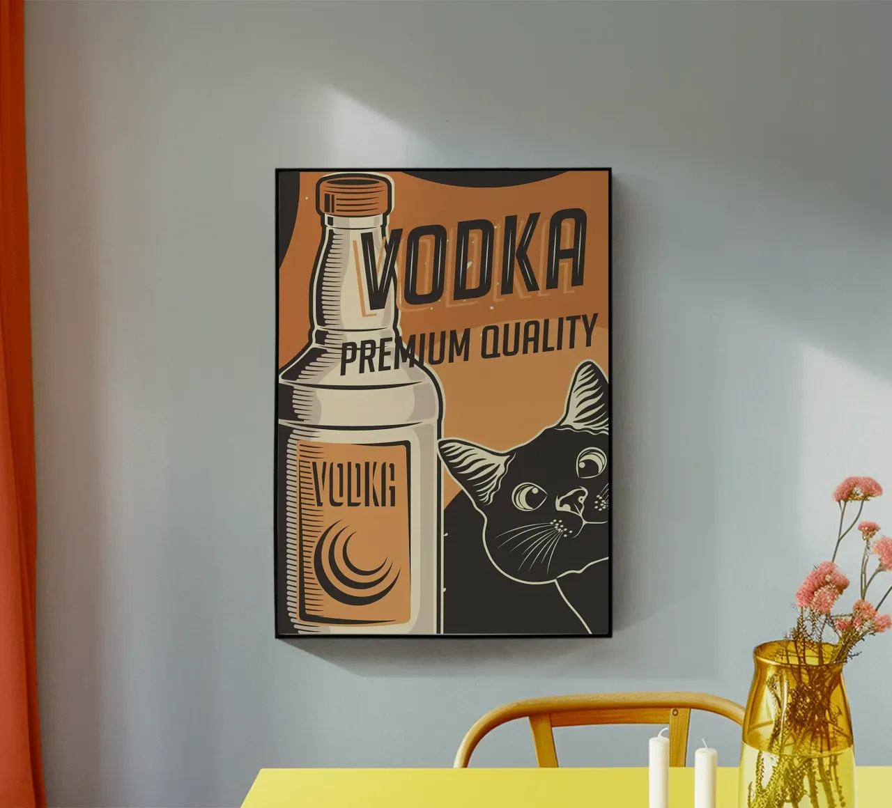 Gatto Vodka plexiglass da Monique A Hooper