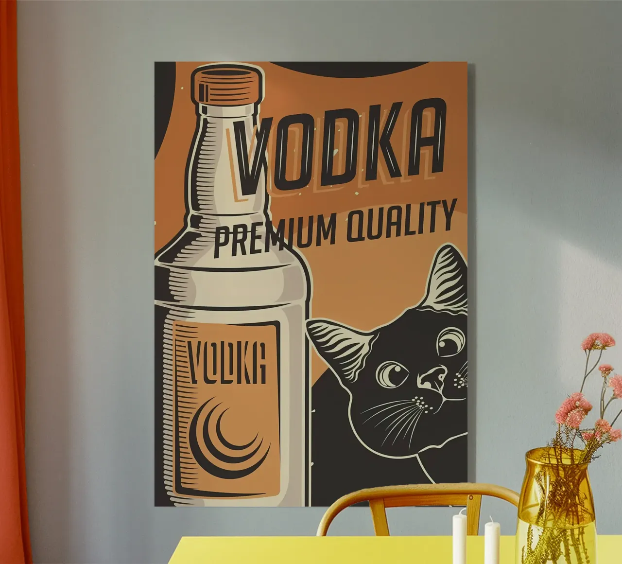 Gatto Vodka plexiglass da Monique A Hooper