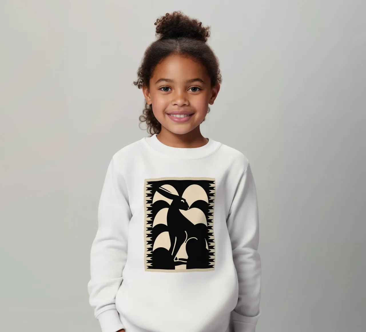 Coniglio minimalista felpa bambino da Gaite