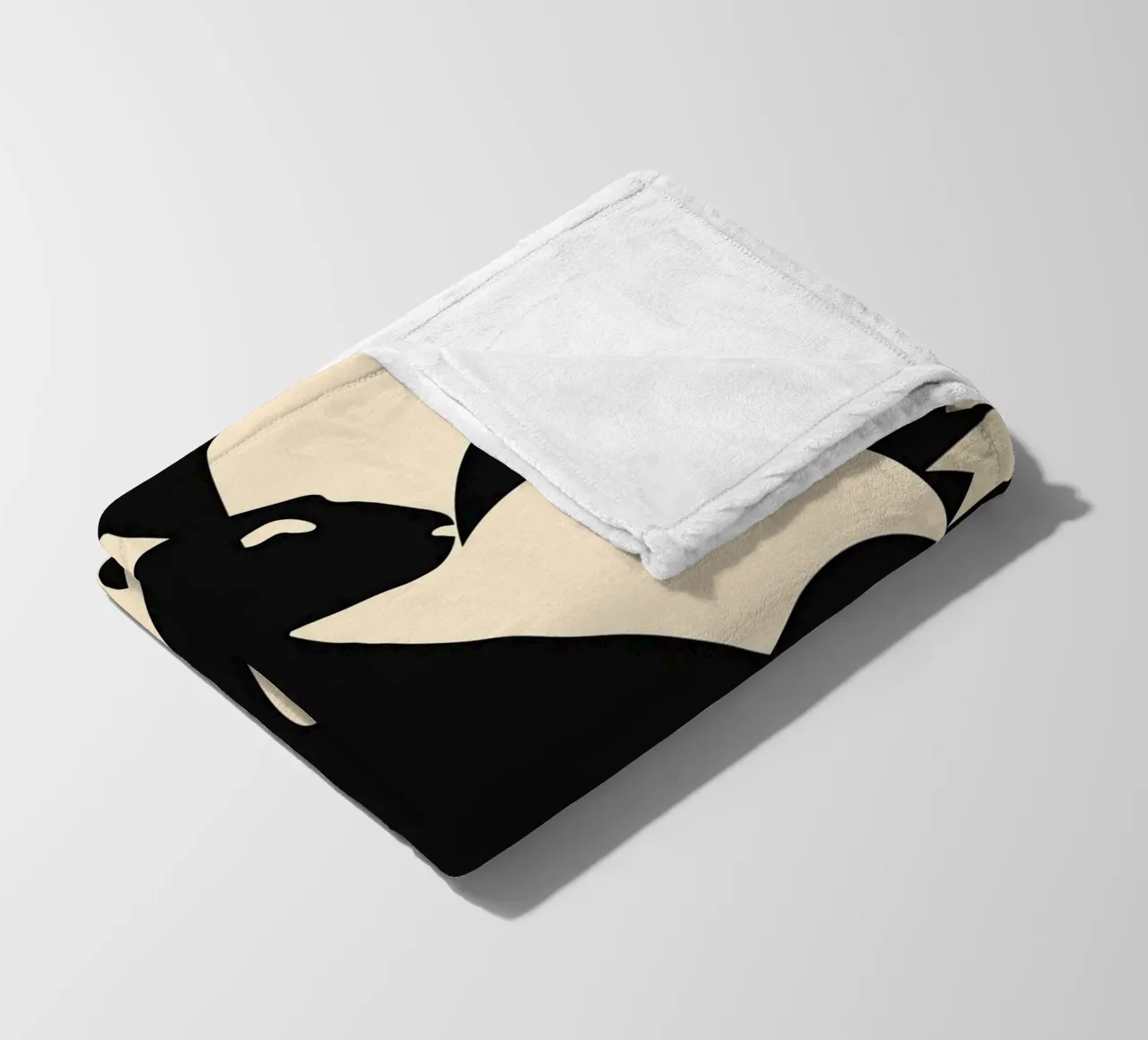 Coniglio minimalista coperta in pile da Gaite