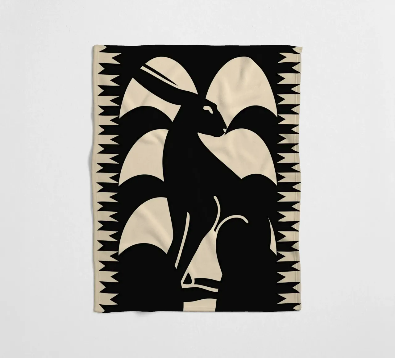 Coniglio minimalista coperta in pile da Gaite