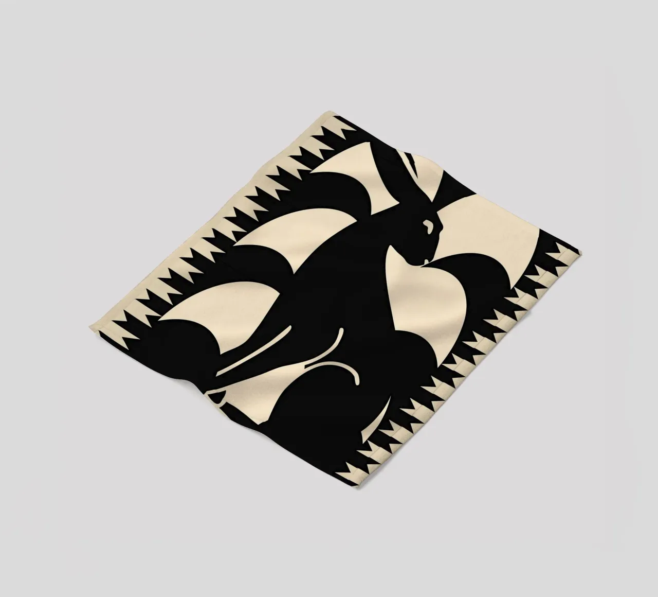 Coniglio minimalista coperta in pile da Gaite