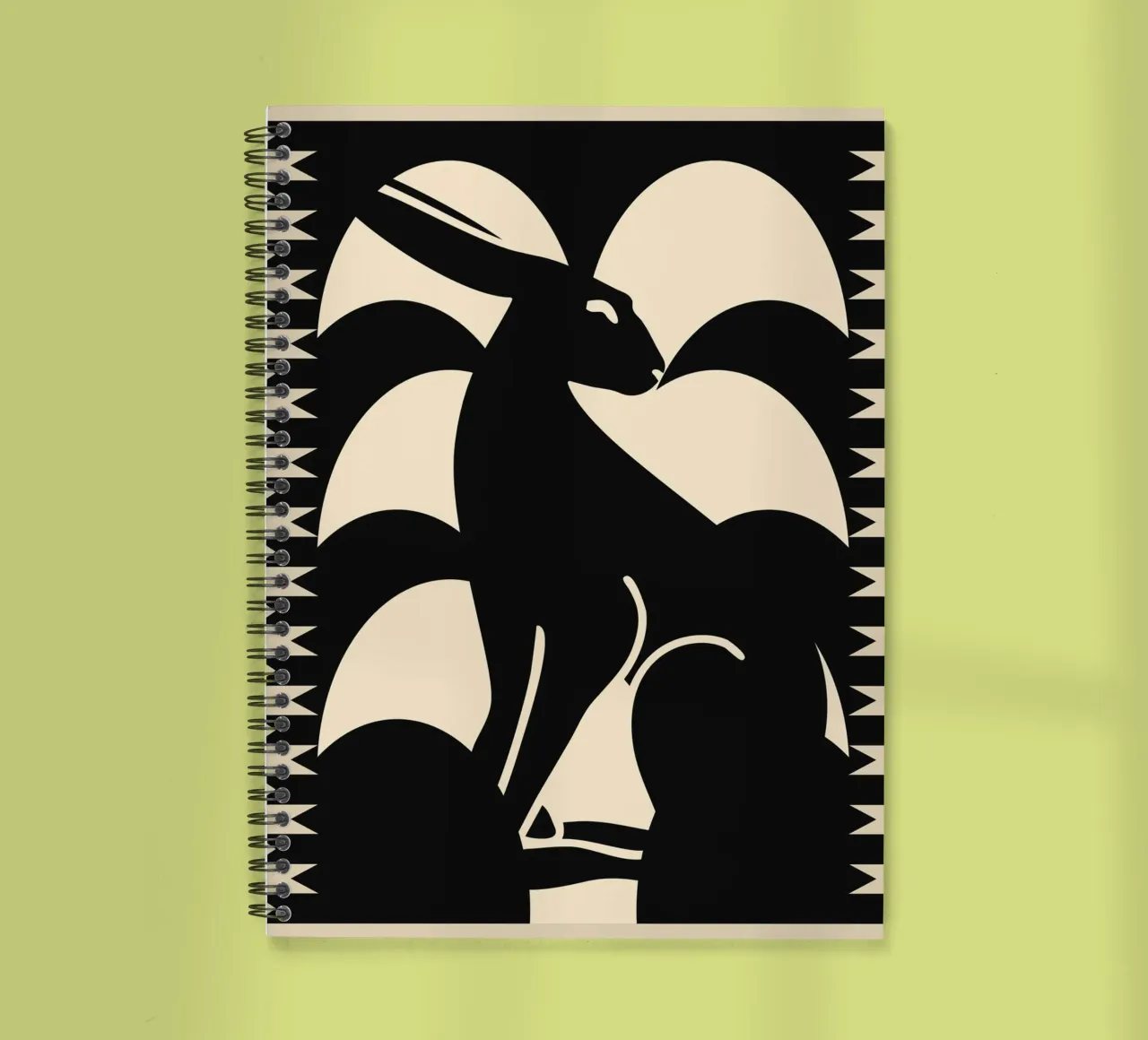 Minimalist Rabbit spiral notebook by Gaite