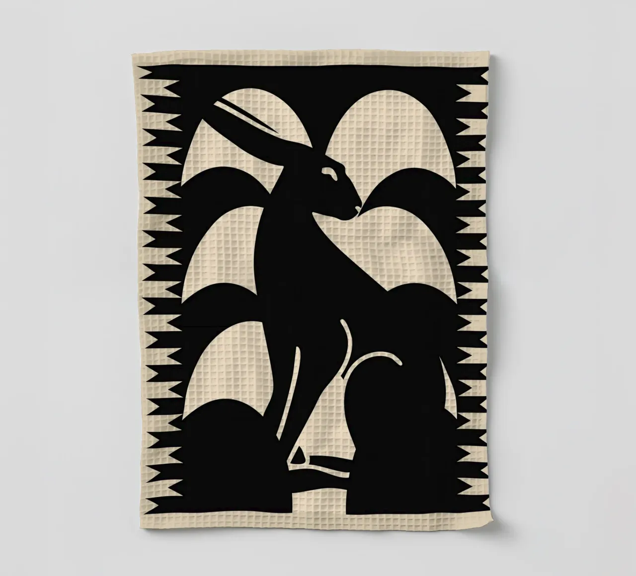 Lapin minimaliste torchon de Gaite