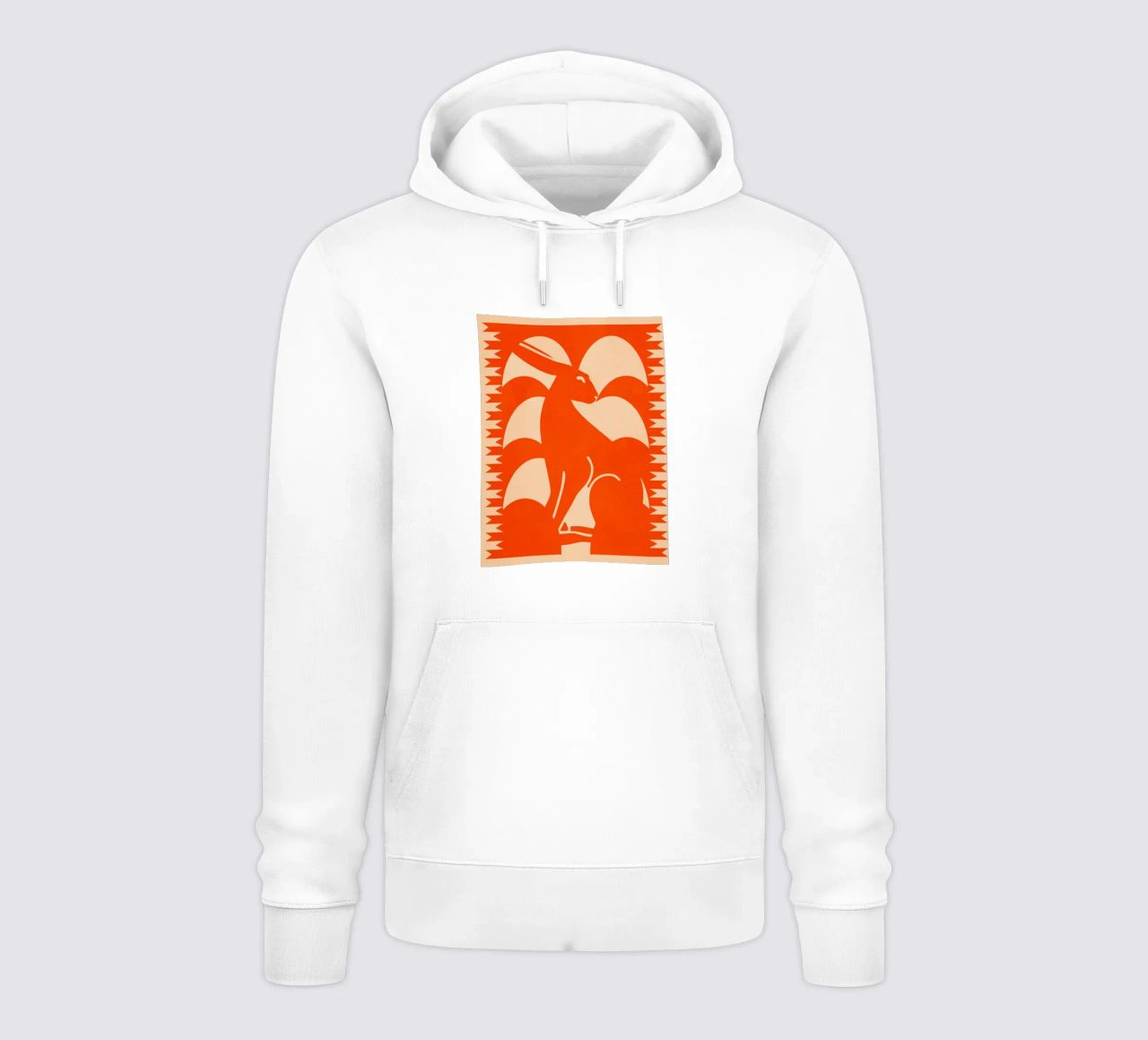 Coniglio minimalista 7 felpa con cappuccio da Gaite