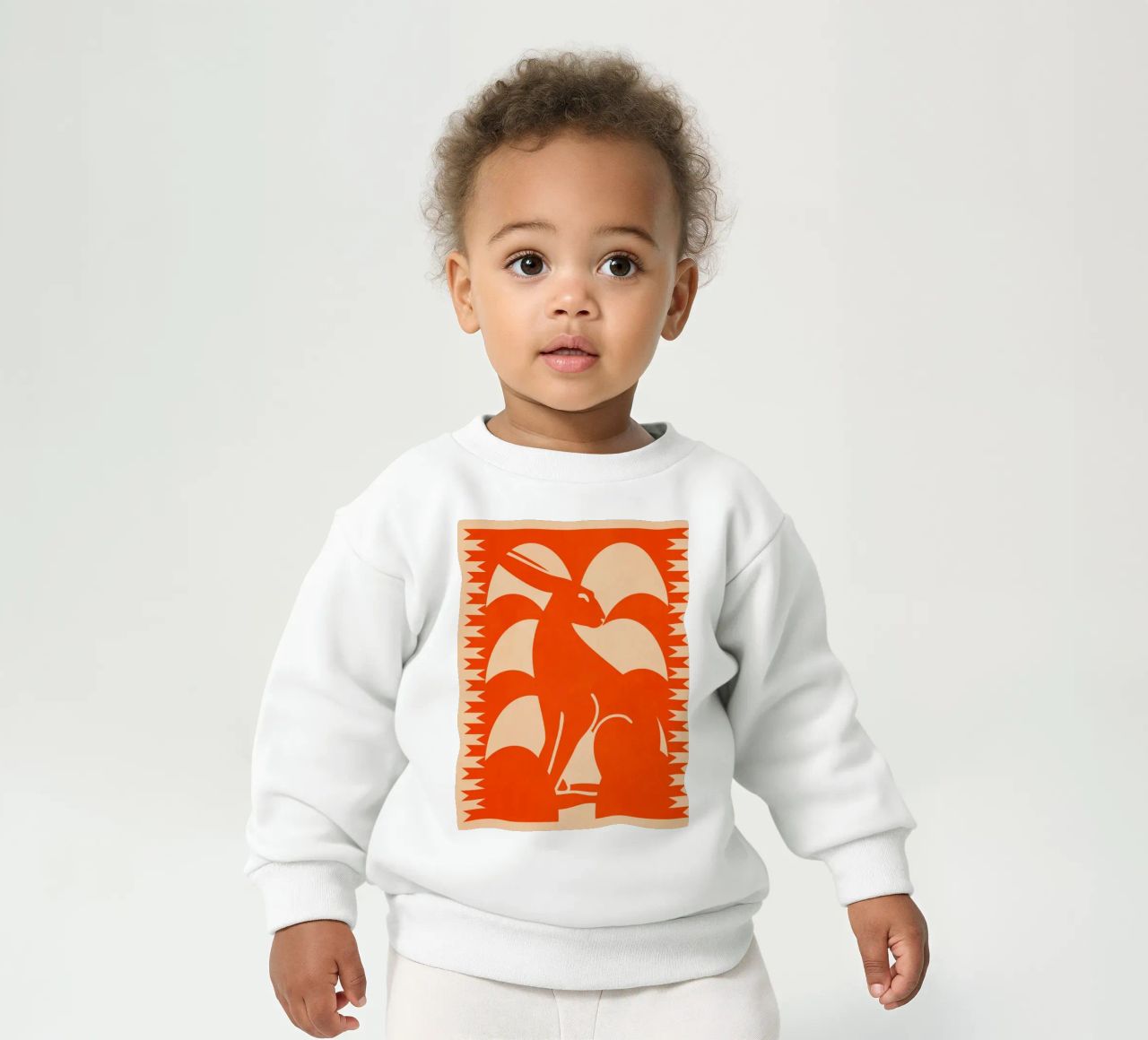 Coniglio minimalista 7 felpa neonato da Gaite
