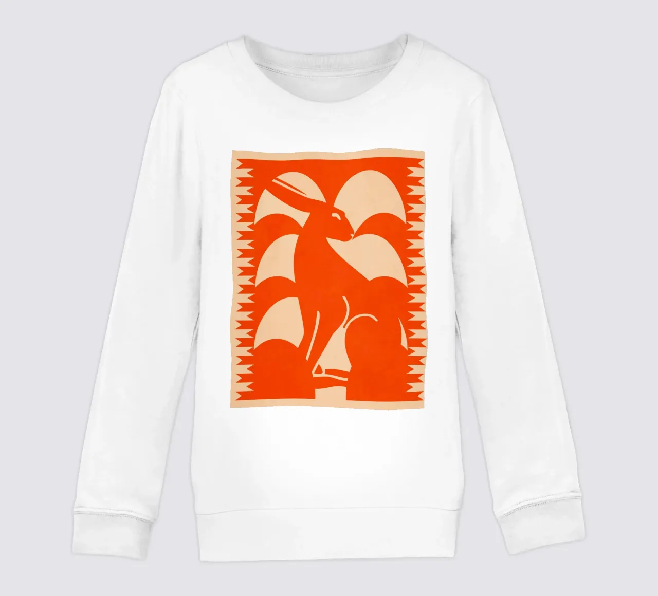 Coniglio minimalista 7 felpa bambino da Gaite