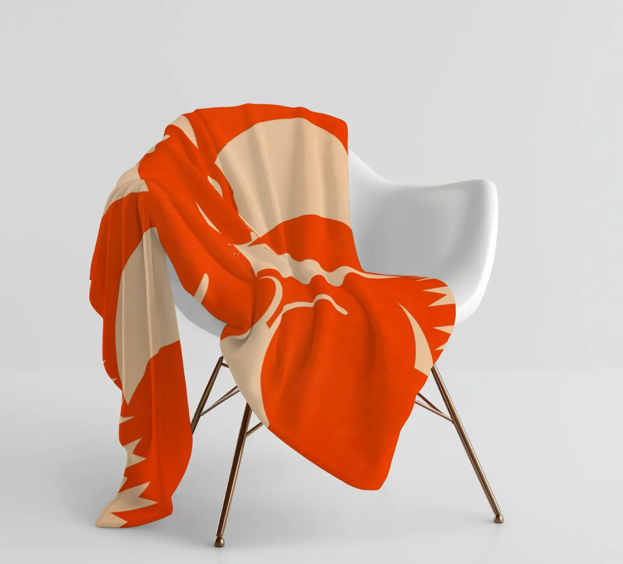 Coniglio minimalista 7 coperta in pile da Gaite