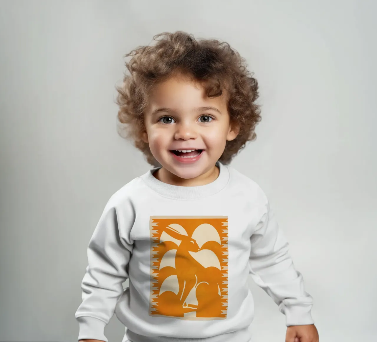 Coniglio minimalista 3 felpa neonato da Gaite
