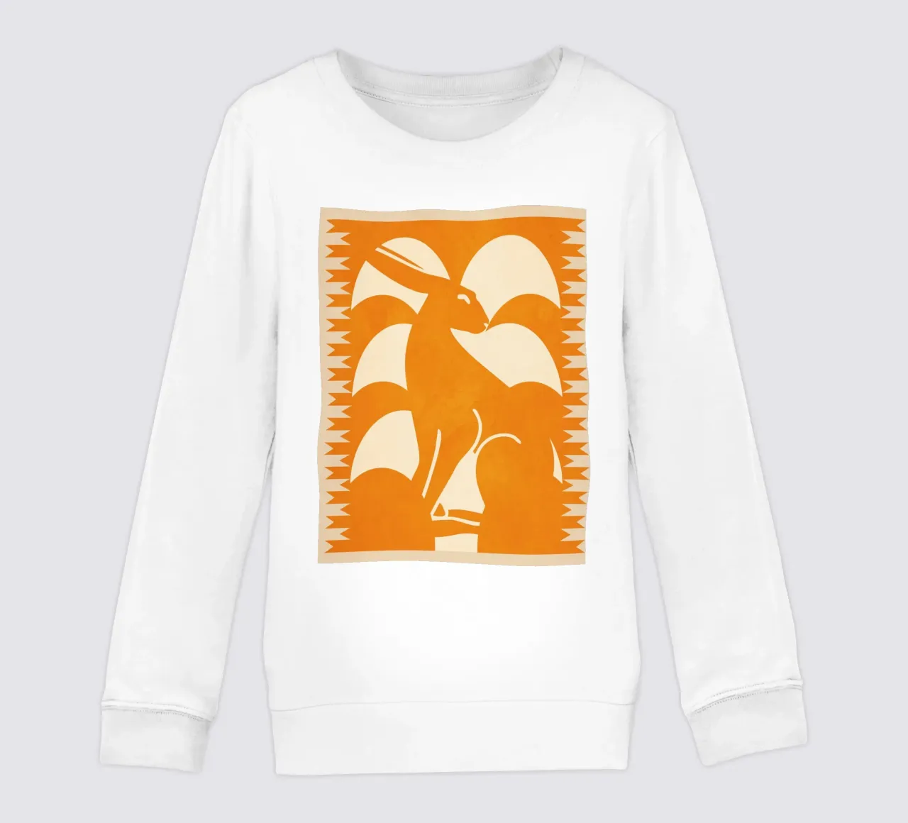 Coniglio minimalista 3 felpa bambino da Gaite