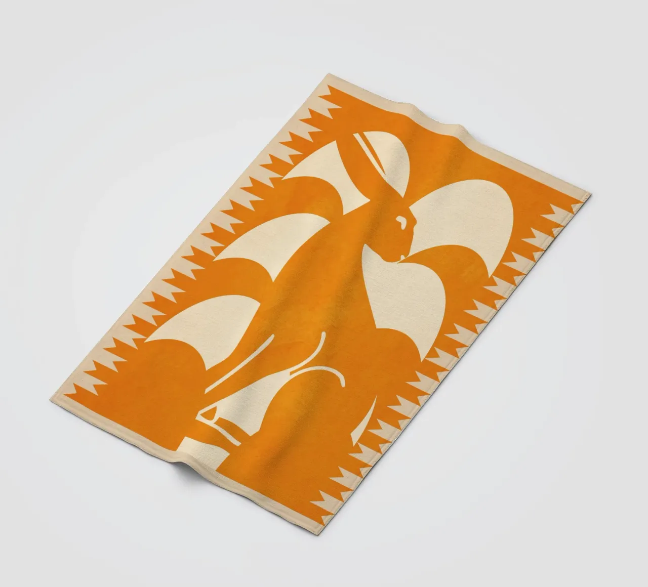 Coniglio minimalista 3 coperta in pile da Gaite