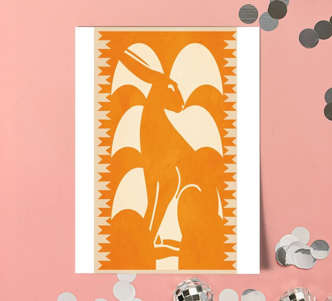 Minimalist Rabbit 3 sticker sheet by Gaite
