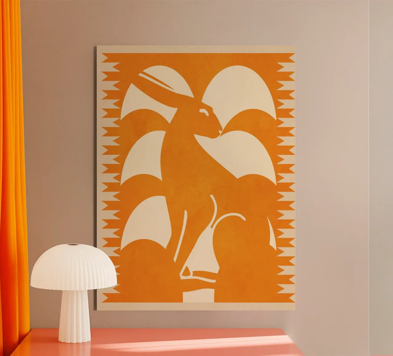 Coniglio minimalista 3 alluminio dibond da Gaite