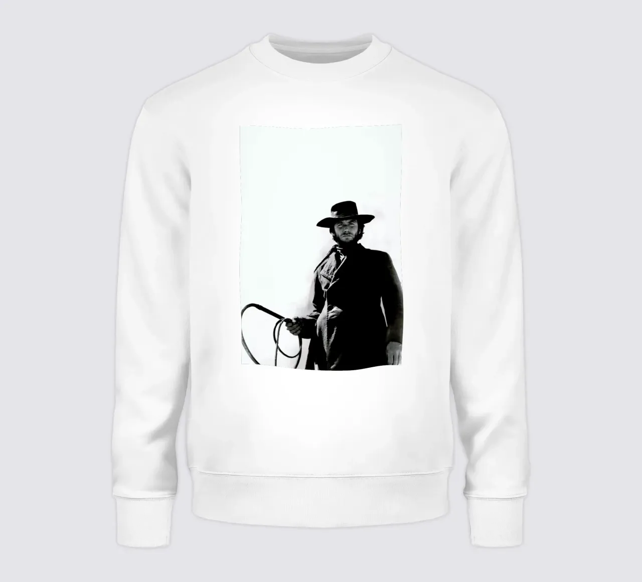 Clint Eastwood as 'The Stranger' felpa da Gallery Print and Art Limited