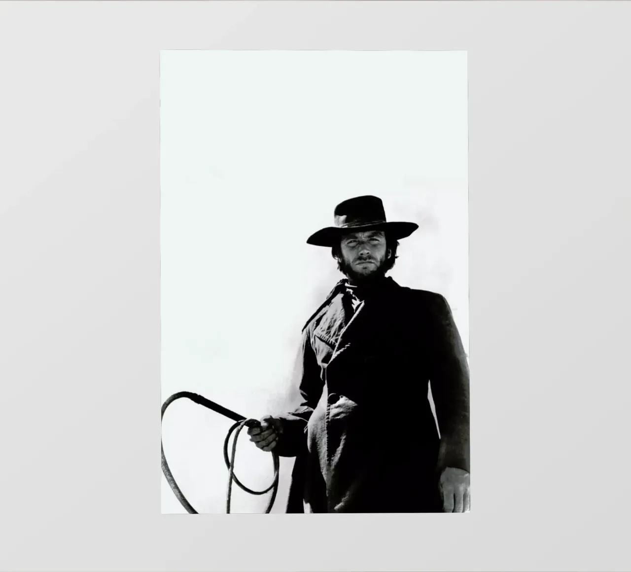 Clint Eastwood as 'The Stranger' pellicola backlit da Gallery Print and Art Limited