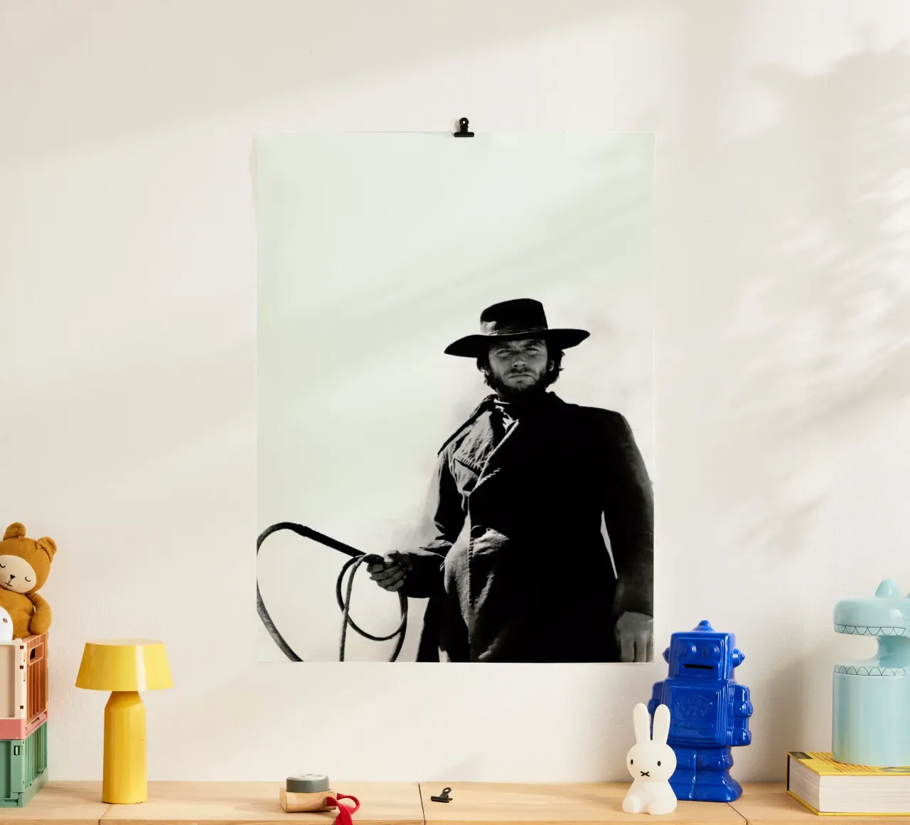 Clint Eastwood as 'The Stranger' carta hahnemühle da Gallery Print and Art Limited