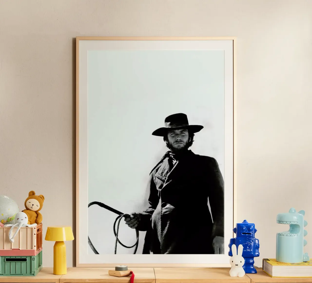 Clint Eastwood as 'The Stranger' carta hahnemühle da Gallery Print and Art Limited