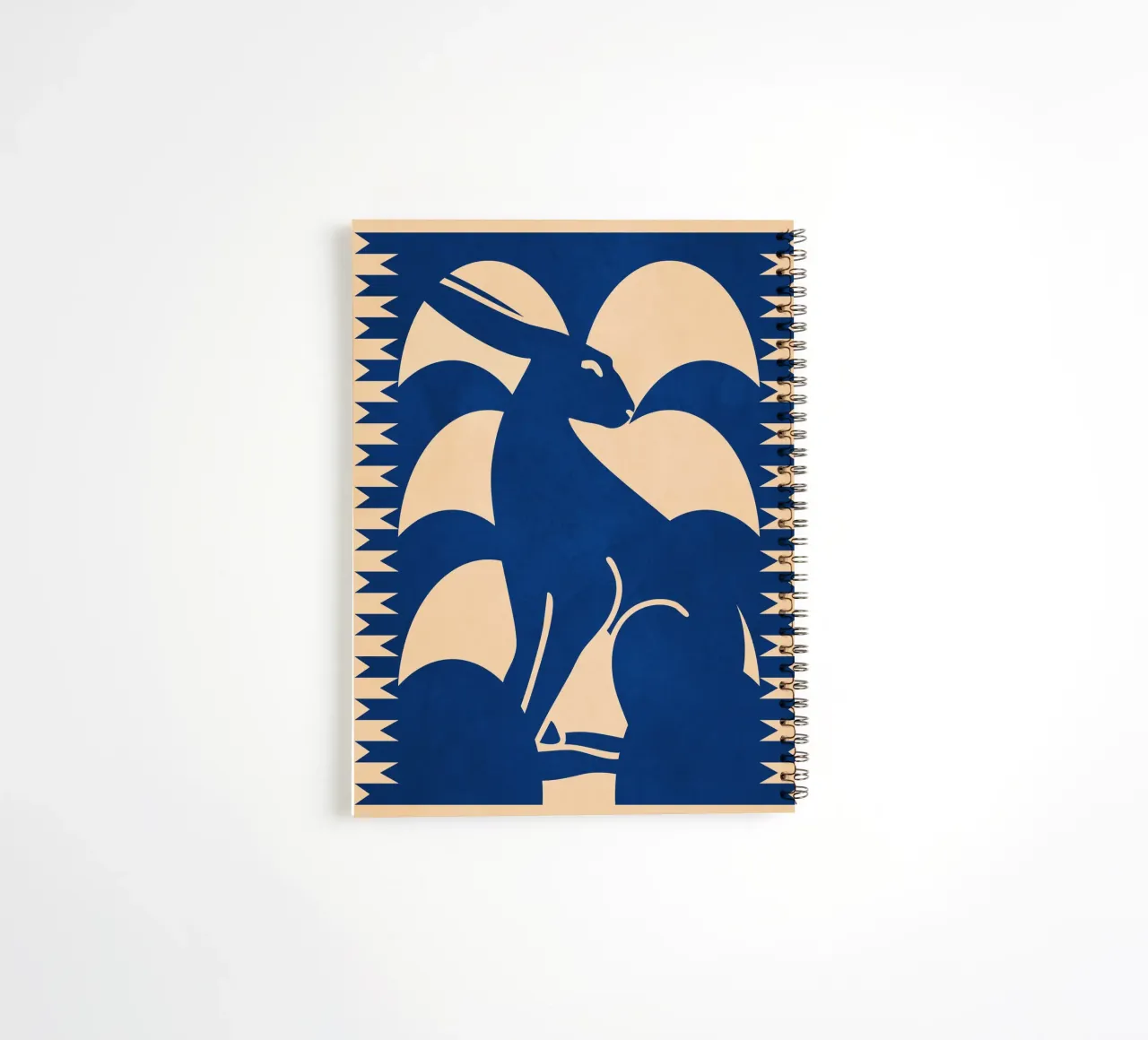 Minimalist Rabbit 6 spiral notebook by Gaite