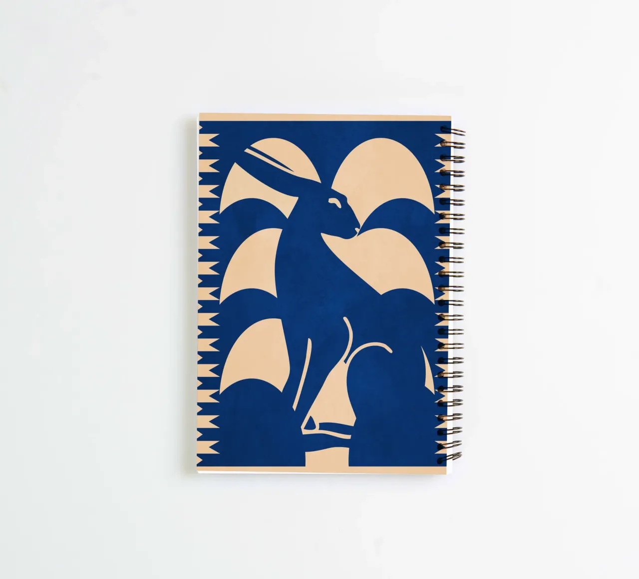 Minimalist Rabbit 6 spiral notebook by Gaite