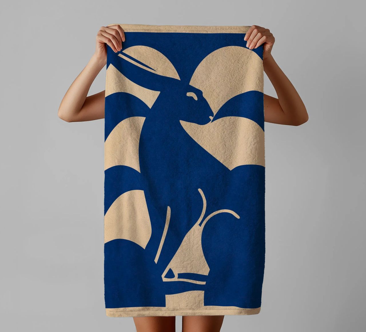 Lapin minimaliste 6 serviette de bain de Gaite