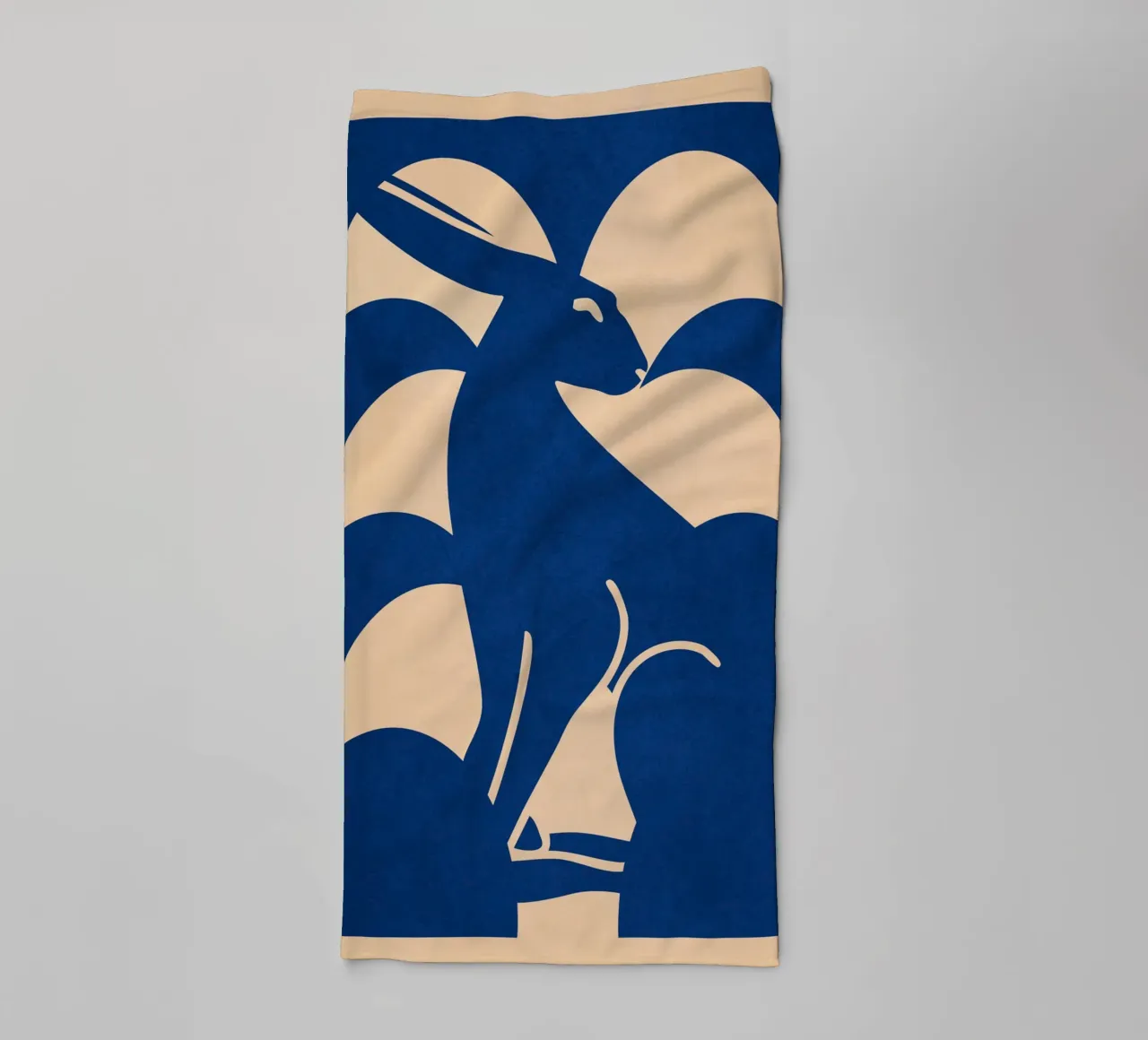 Minimalistisch Konijn 6 badhanddoek van Gaite