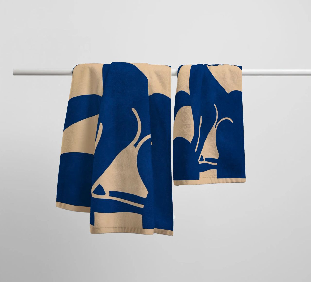Lapin minimaliste 6 serviette de bain de Gaite