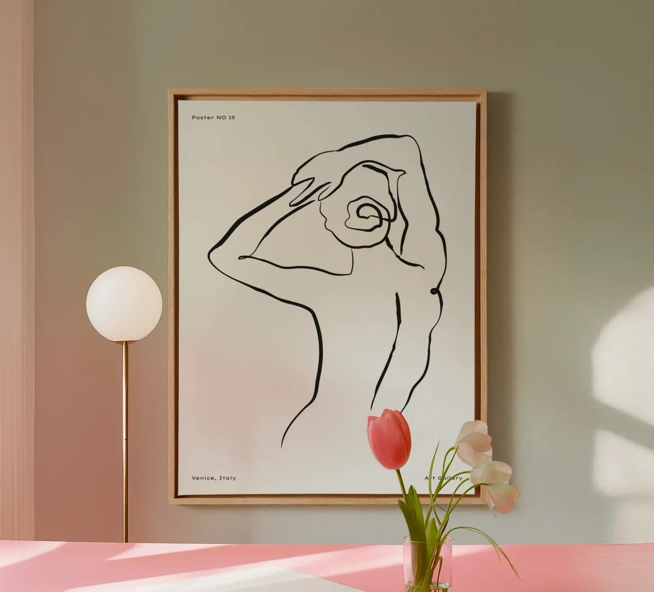 Art Gallery Venice No 01 tela con Cornice a cassetta da treechild