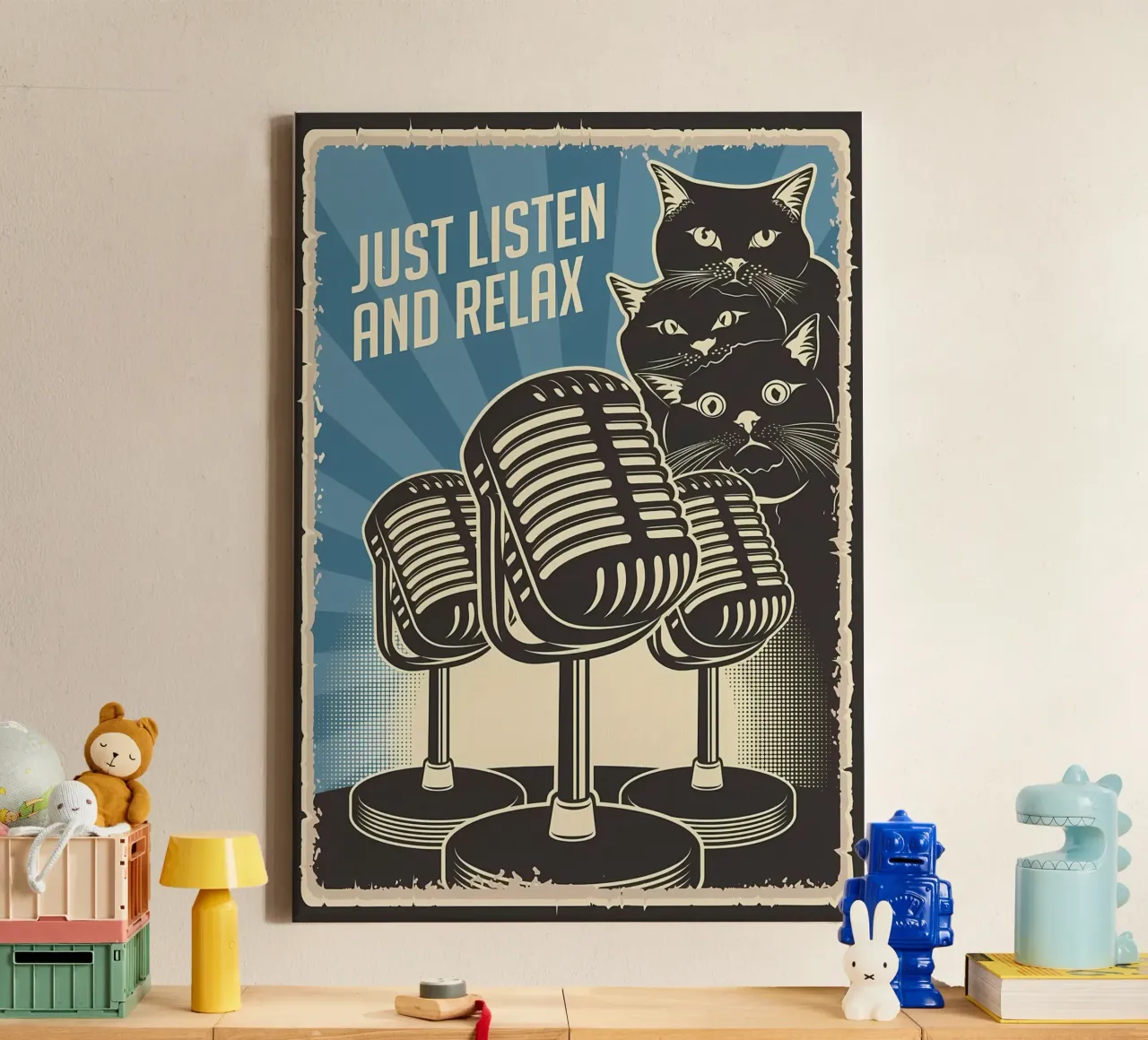 Grappige Kat Podcast canvas met Baklijst van Monique A Hooper
