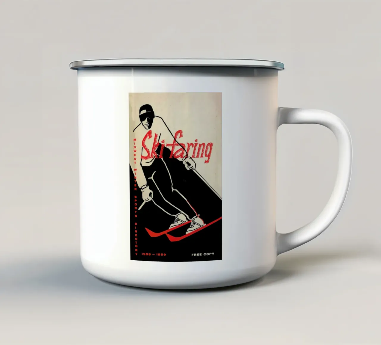 Discover Mountains tazza in smalto da Hemingway Design