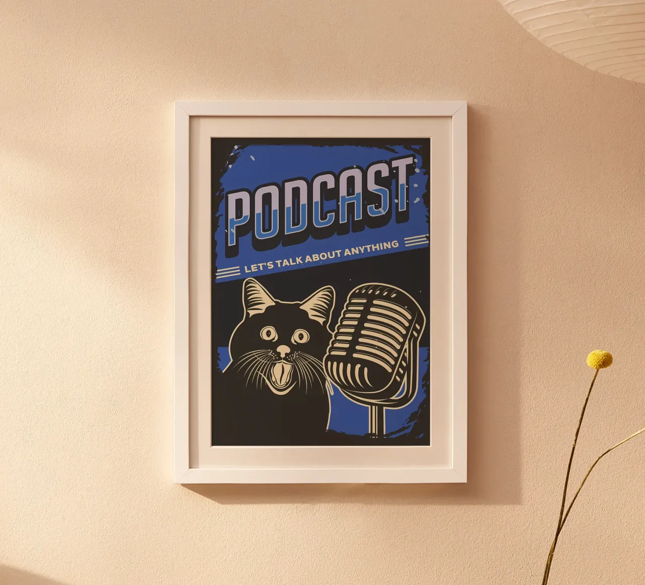 Meme divertente del podcast dei gatti poster da Monique A Hooper