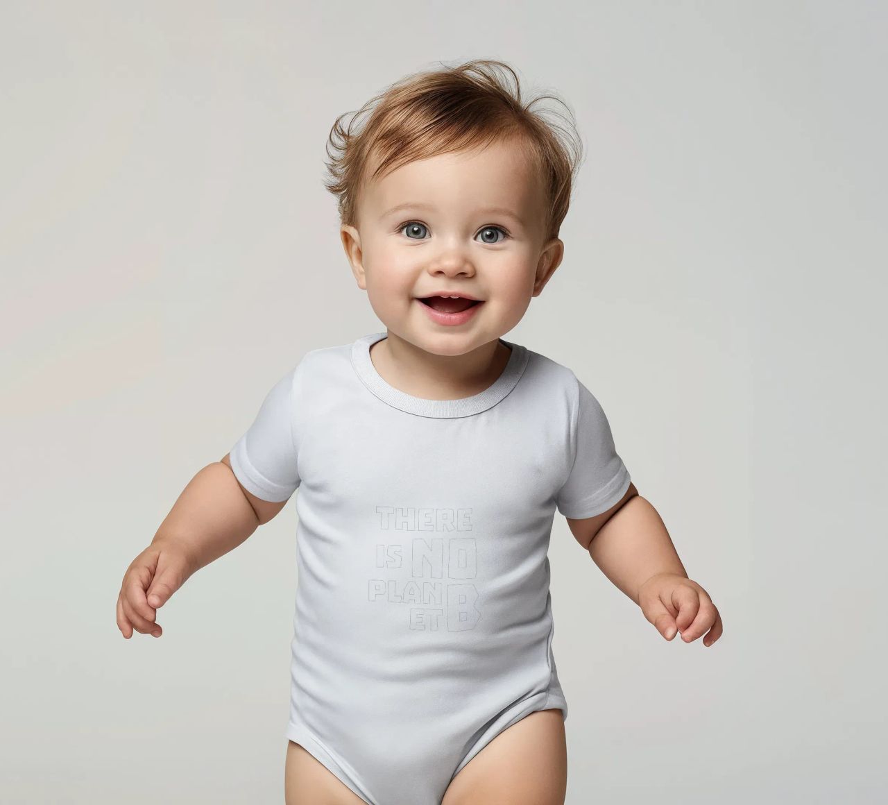 There is no planet b body neonato maniche corte da greencitiesmovement