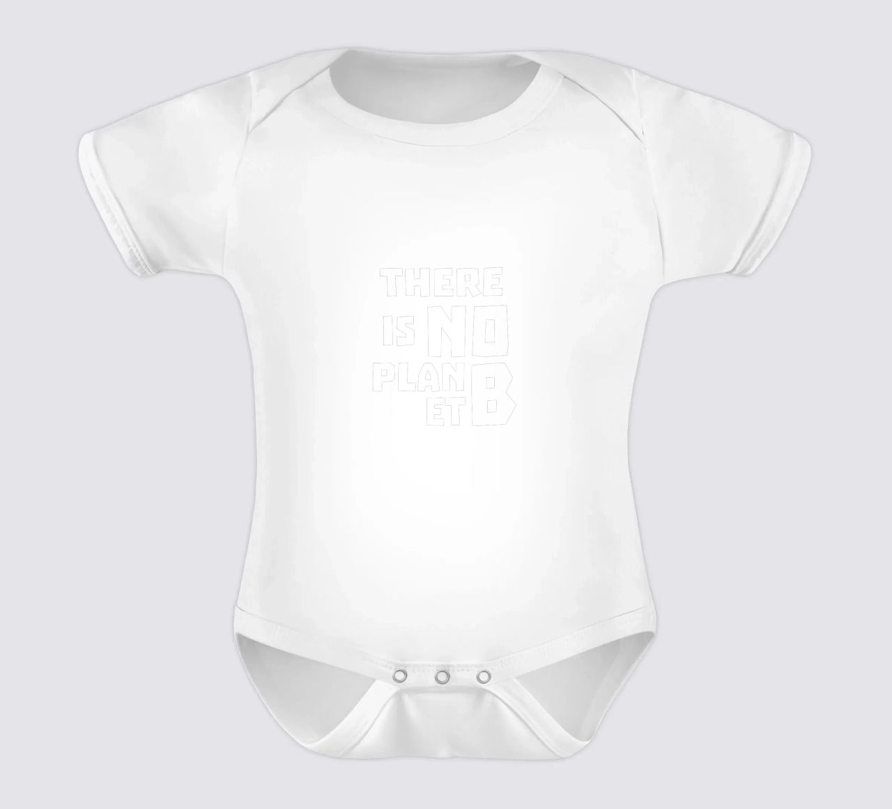 There is no planet b body neonato maniche corte da greencitiesmovement