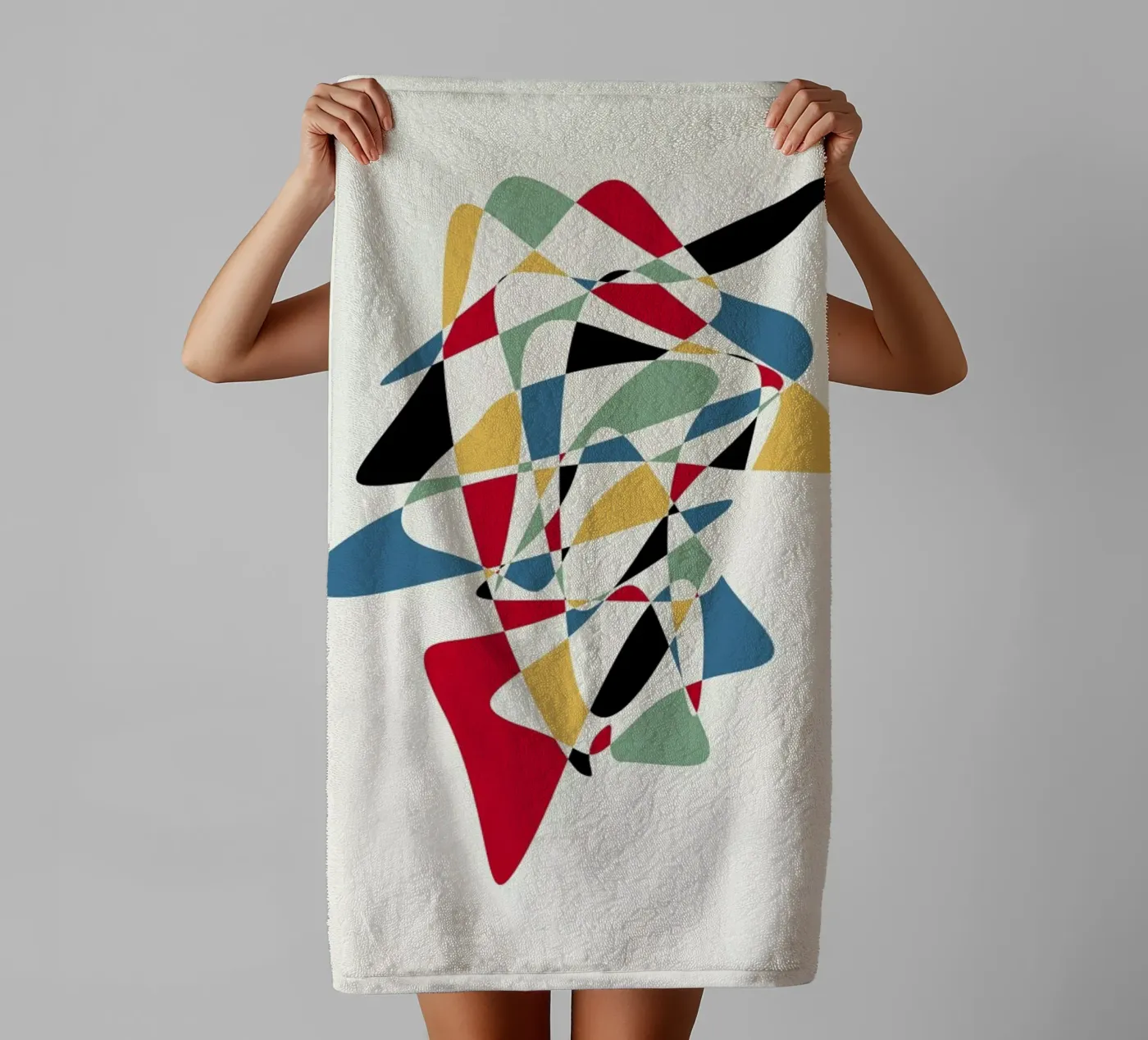 Abstract badhanddoek van The Poster Kid