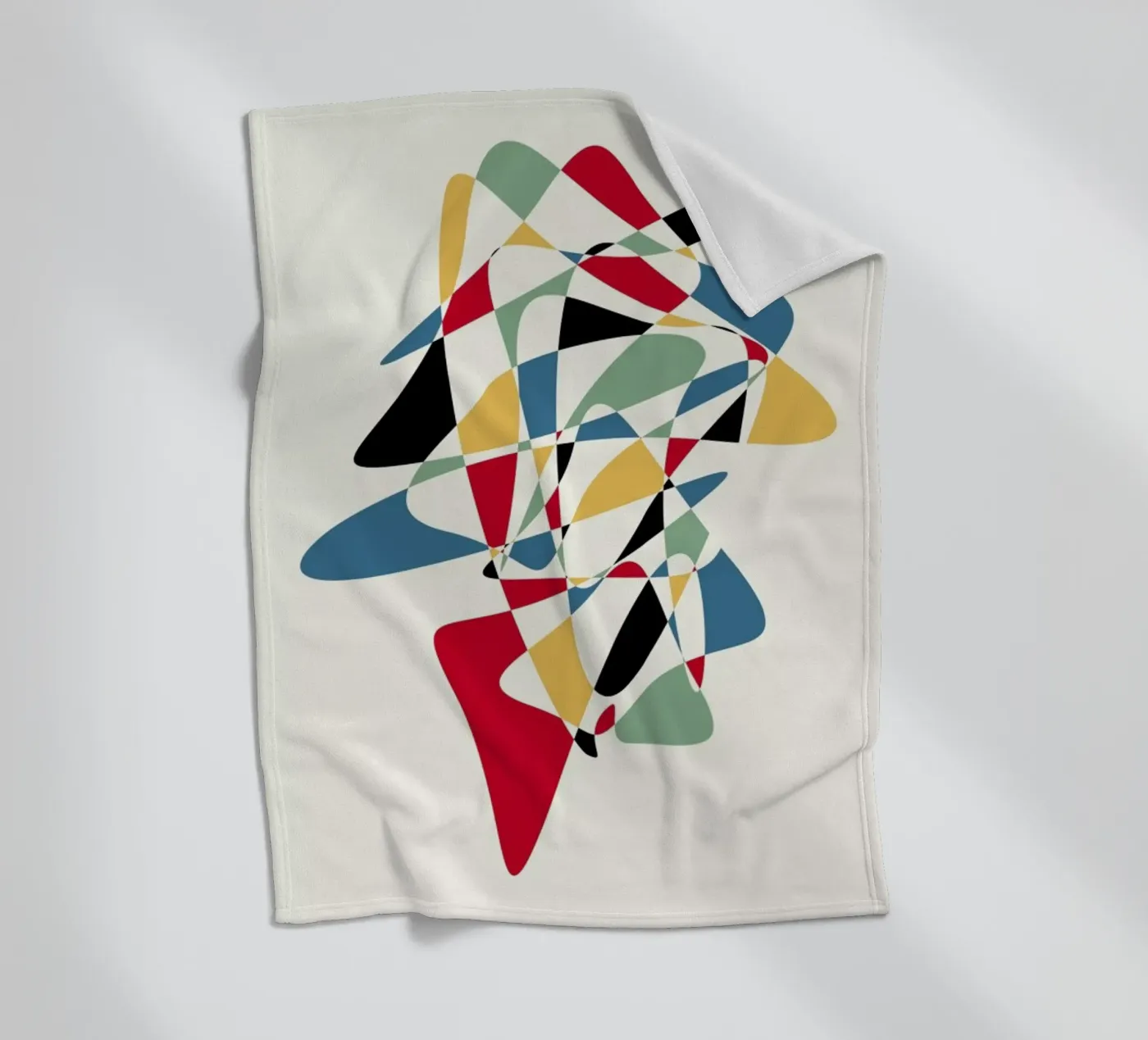 Abstract fleece blanket by The Poster Kid