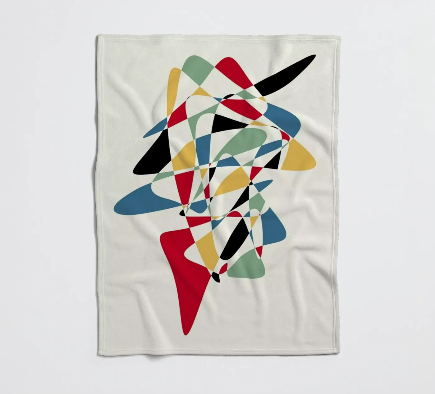Abstract fleece blanket by The Poster Kid