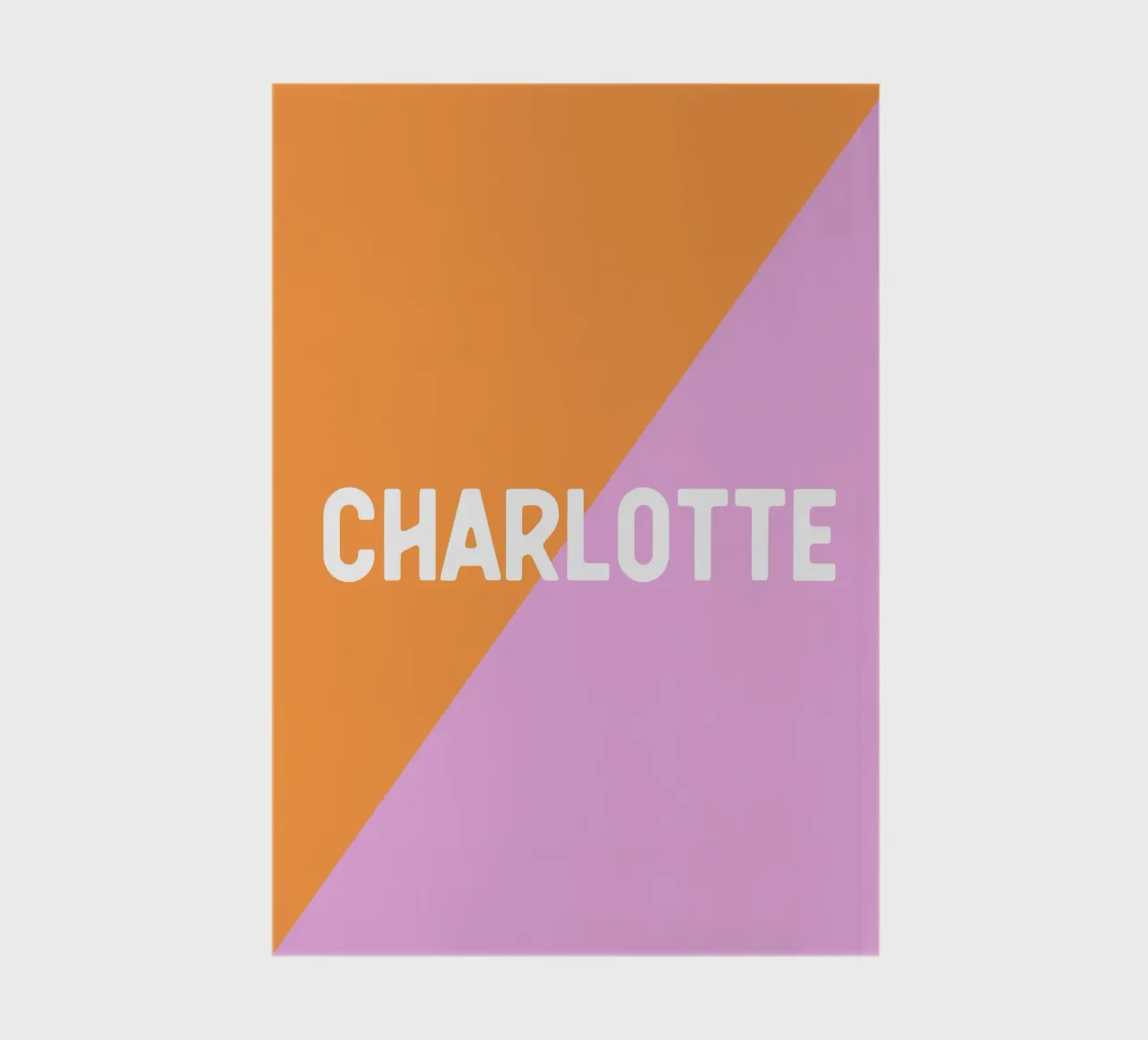 Diagonale orange rosa carnet de notes de All Colours