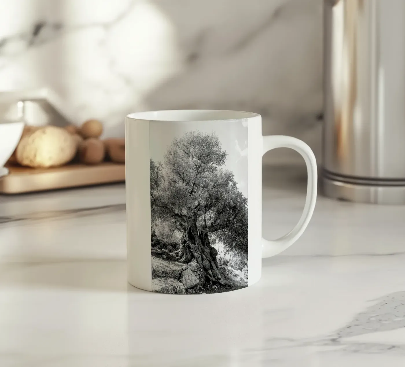 Olea ceramic mug by Shot By Clint