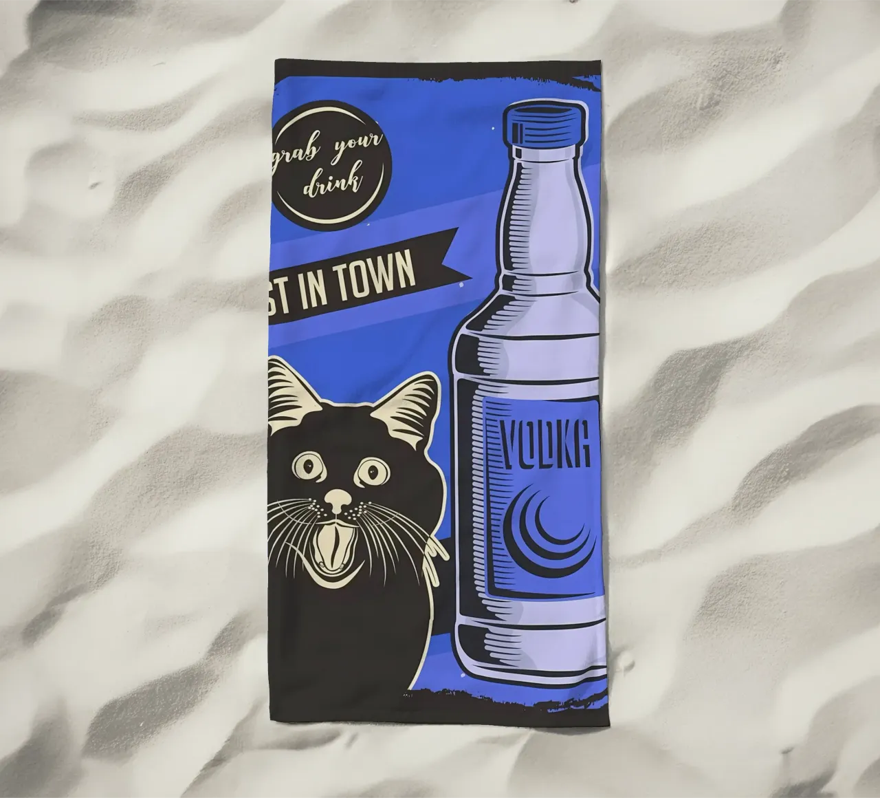 Meme della vodka per gatti telo mare da Monique A Hooper