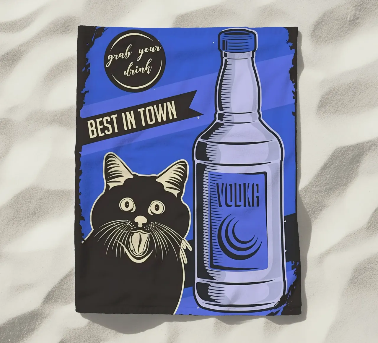 Meme della vodka per gatti telo mare da Monique A Hooper