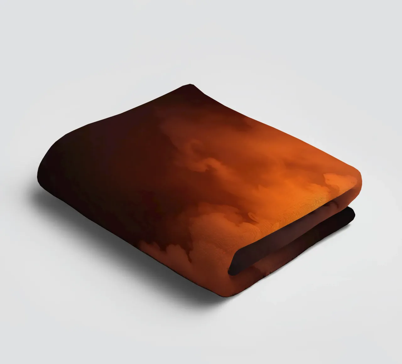 Wolken mit warmem, orangefarbenem Licht bilden einen bezaubernden Hintergrund Handtuch von DesignDoodle