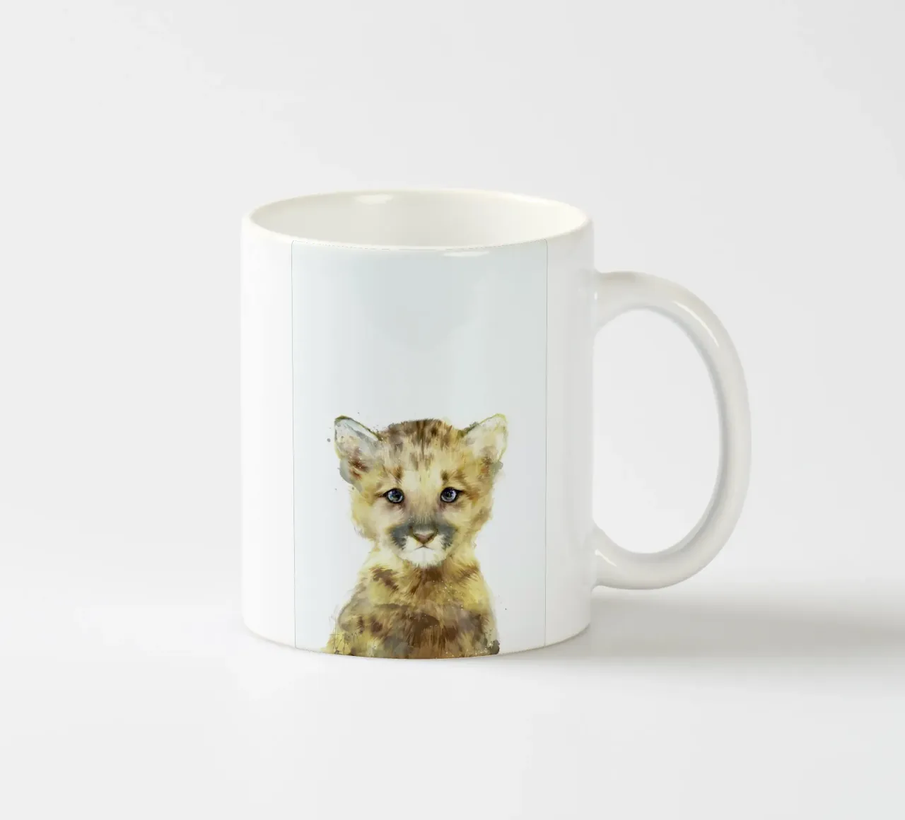 Little Mountain Lion tazza in ceramica da Amy Hamilton