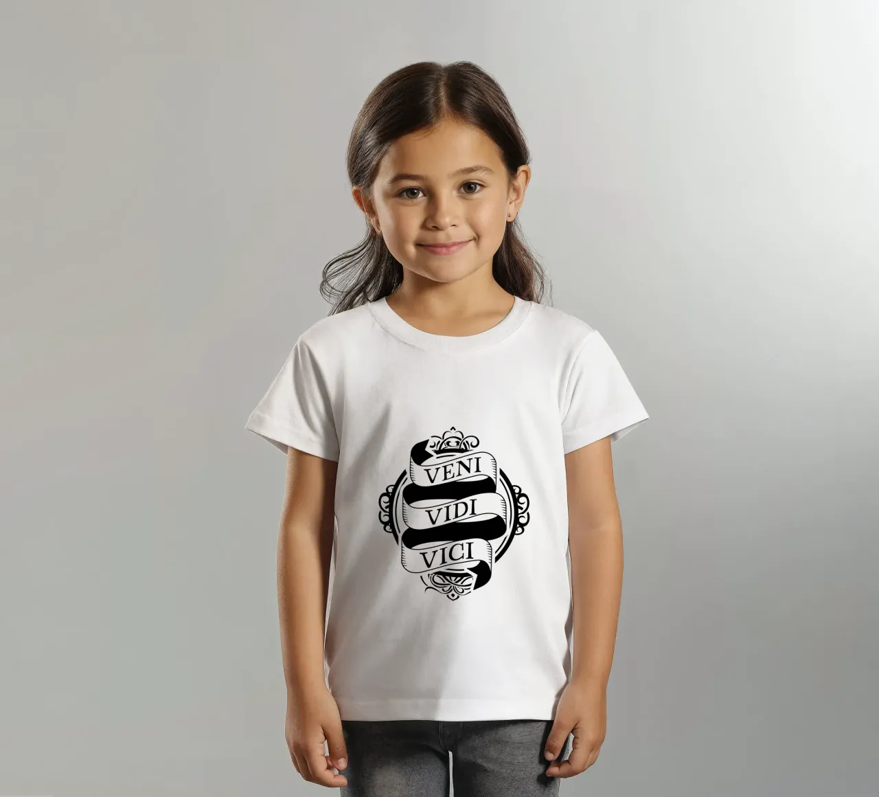 Veni Vidi Vici - Ich kam, ich sah, ich siegte t-shirt bambini da pixelbull - medieval art and more