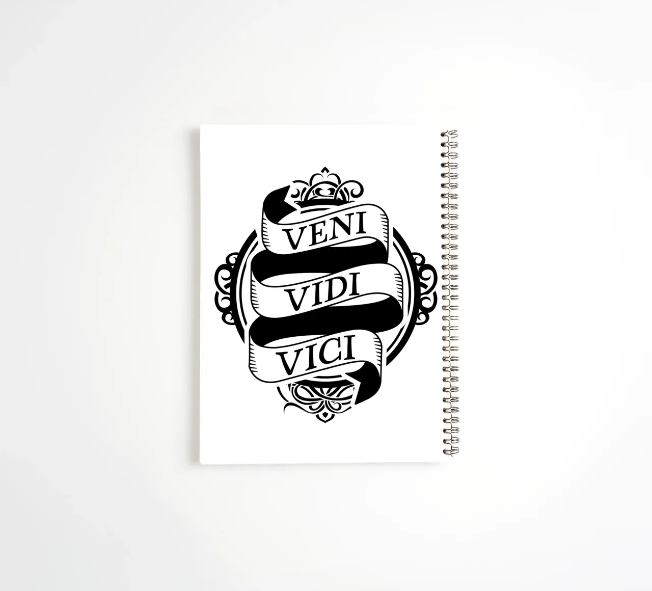 Veni Vidi Vici - Ich kam, ich sah, ich siegte spiral notebook by pixelbull - medieval art and more