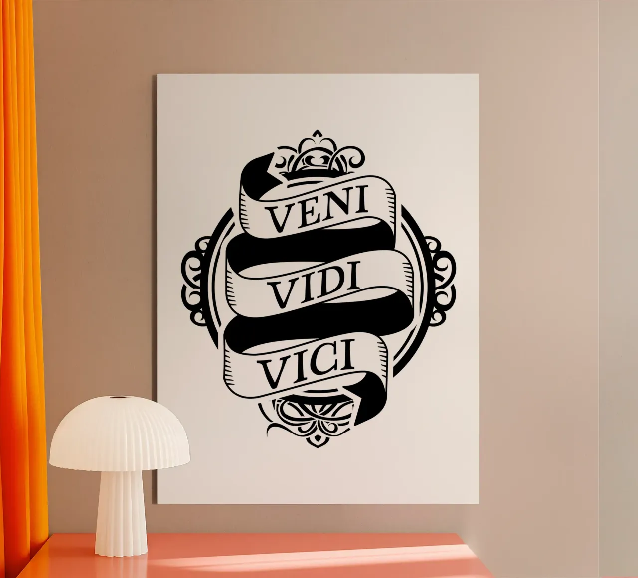Veni Vidi Vici - Ich kam, ich sah, ich siegte alu-dibond by pixelbull - medieval art and more