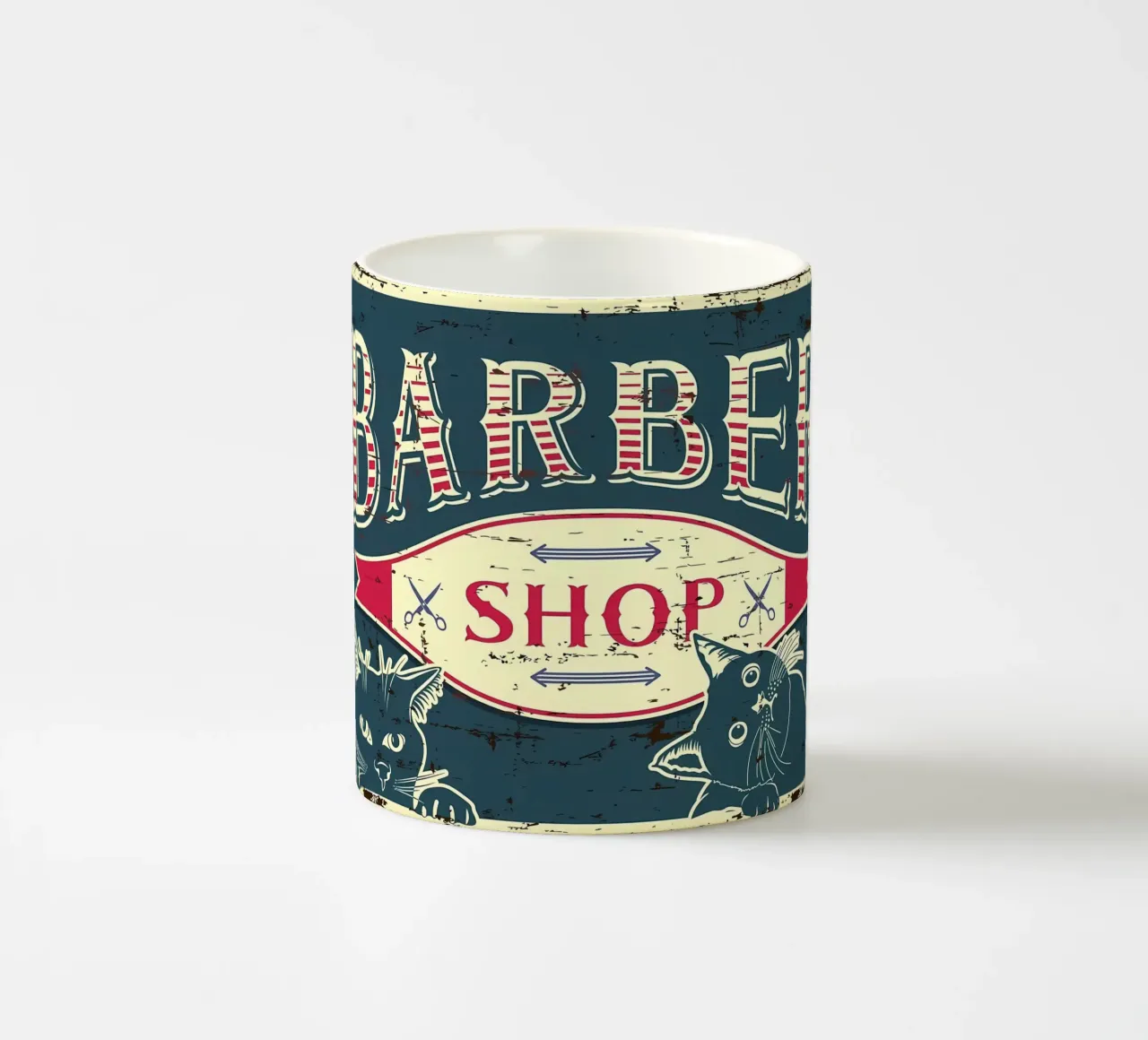 Barbiere Gatti tazza in ceramica da Monique A Hooper