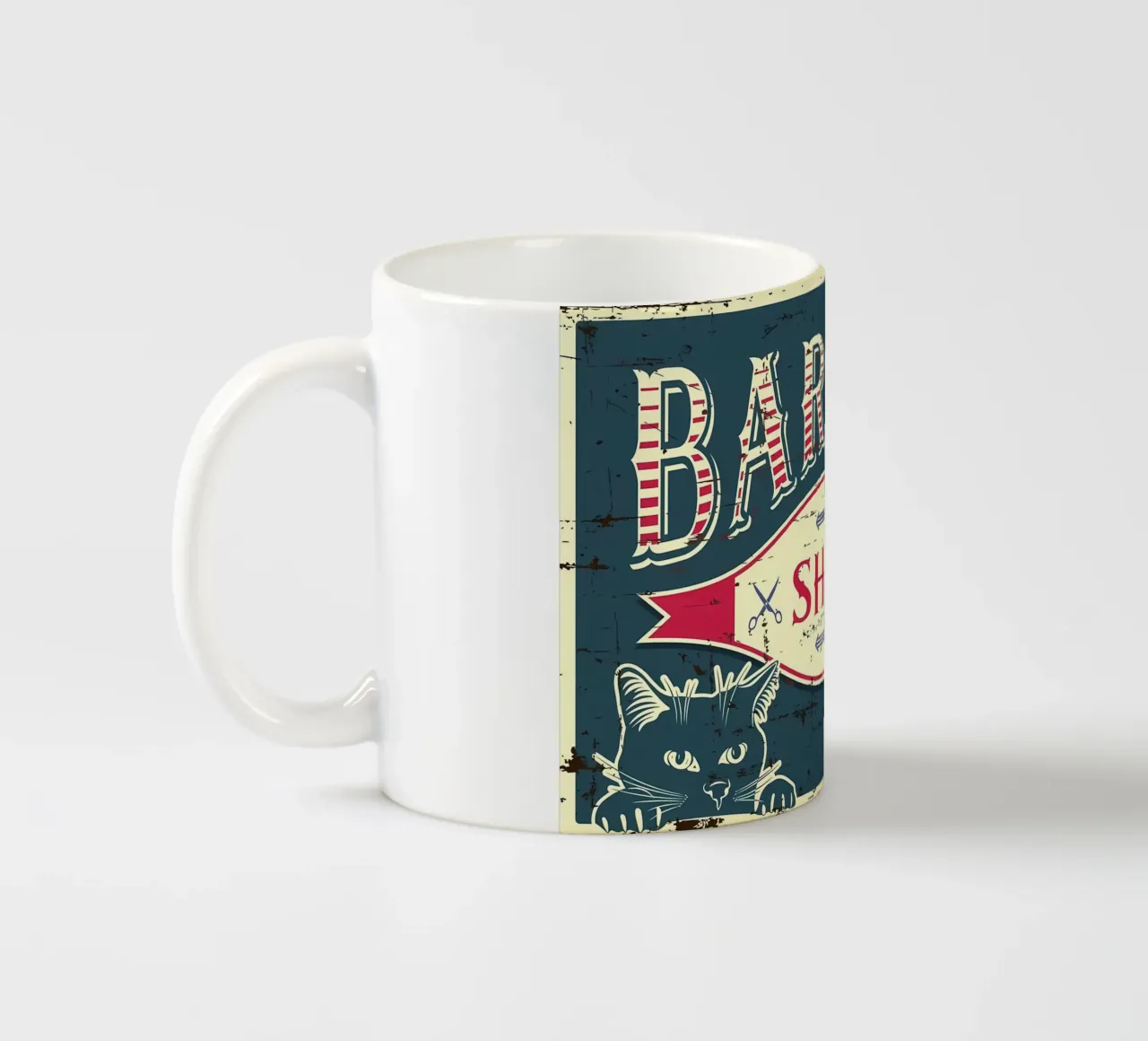 Barbiere Gatti tazza in ceramica da Monique A Hooper
