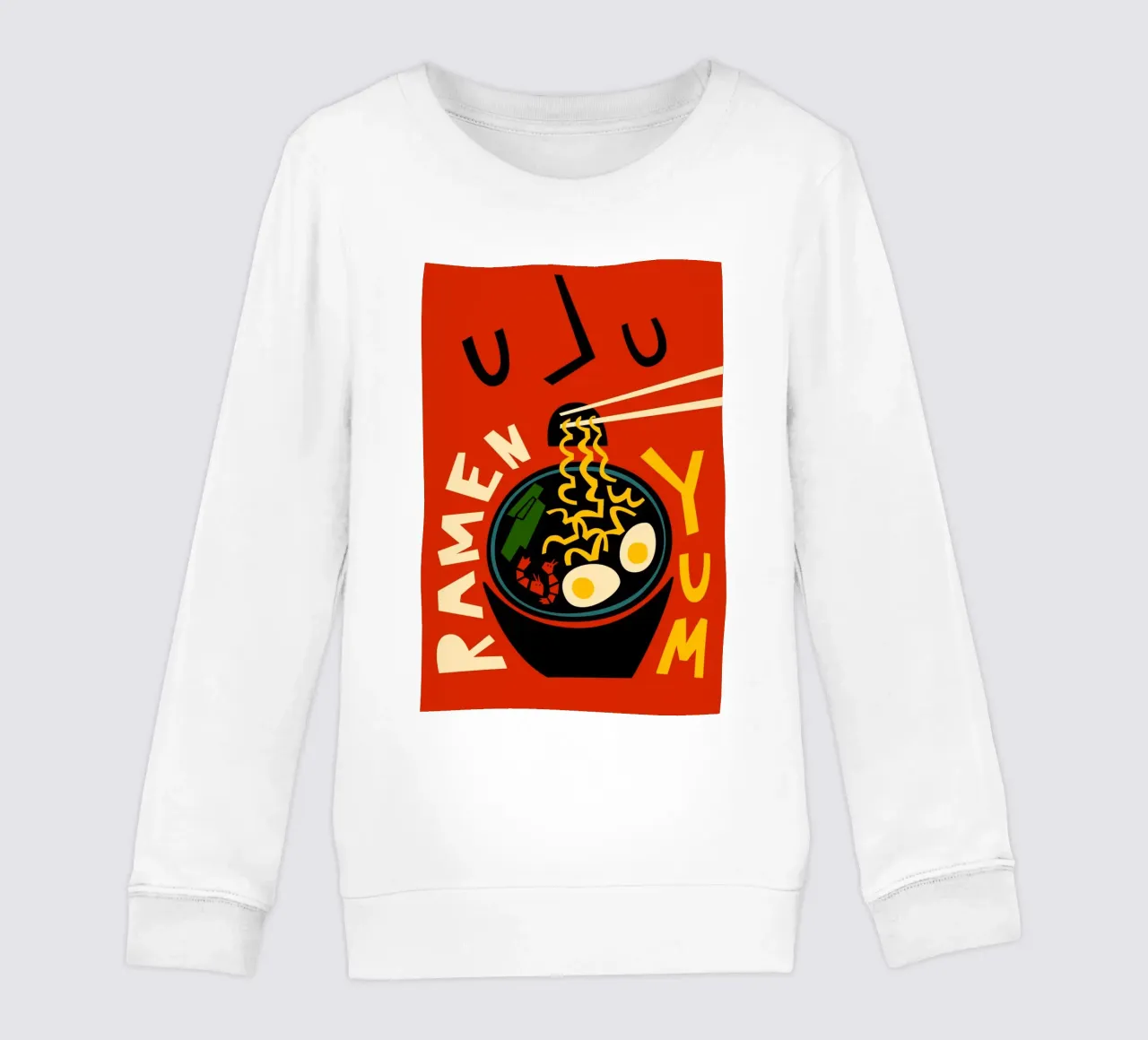 Yum Ramen kinder sweatshirt van Fox & Velvet