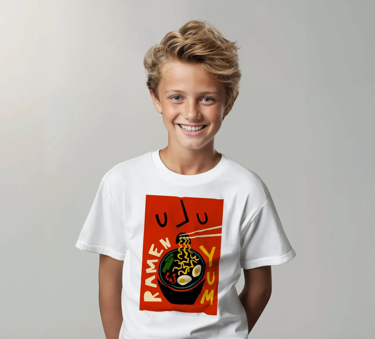 Yum Ramen kinder t-shirt van Fox & Velvet