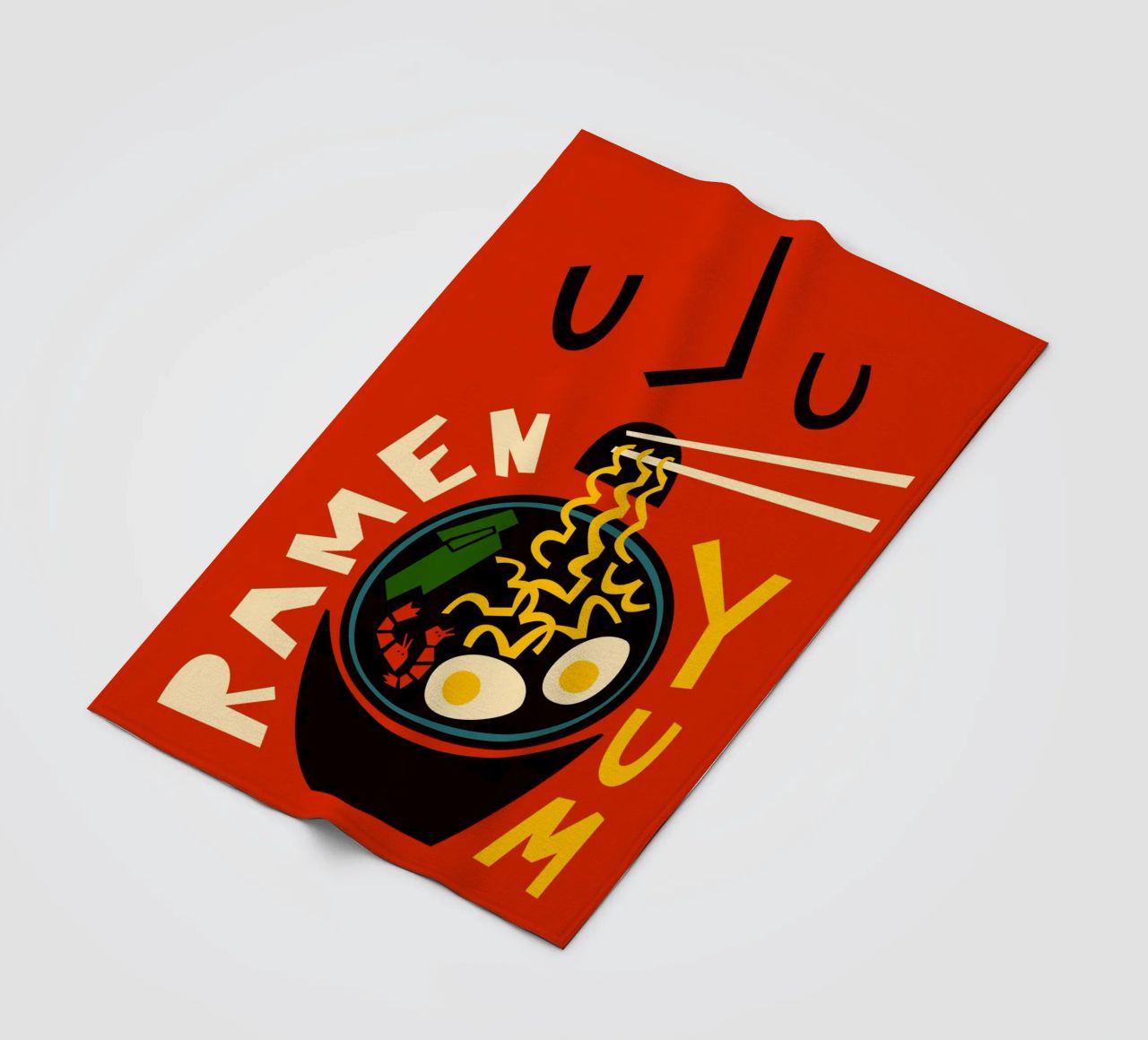 Yum Ramen coperta in pile da Fox & Velvet